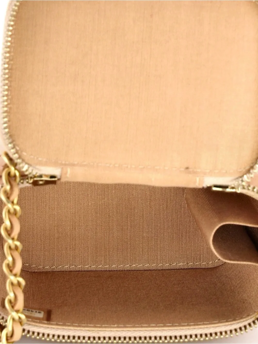 CHANEL 2023 Quilted Mini Vanity Bag - Nude Pink with Gold Hardware